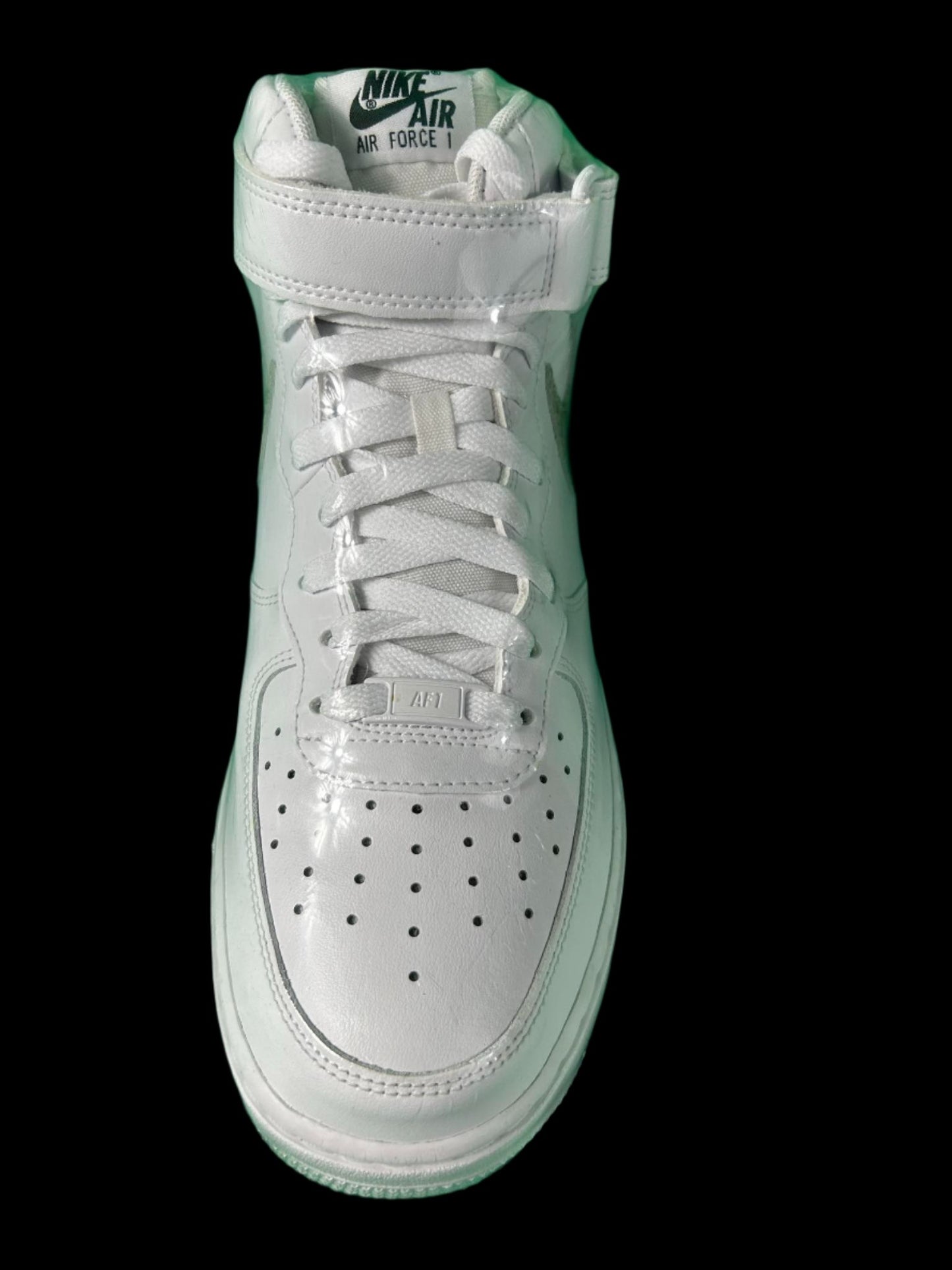 Nike Air Force 1 '07 Mid "White/Snake Swoosh" sneakers