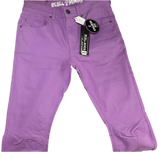 Men’s purple belbel bottoms pants