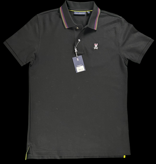 Men’s black polo psycho bunny shirt