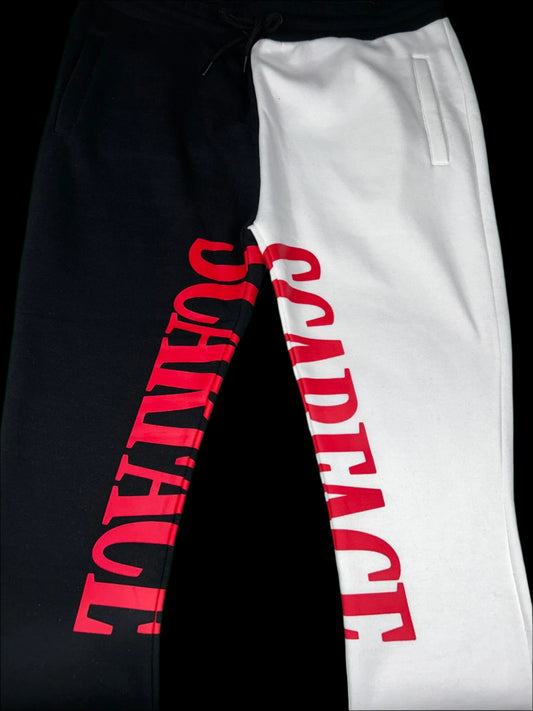 Scarface Say Hello Sweatpants - White/Black