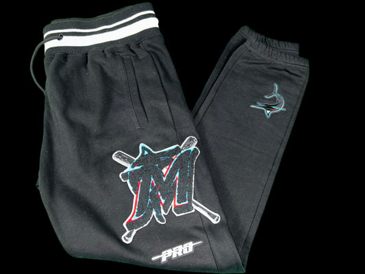 Miami Marlins MLB Men's Retro Fleece Jogger Sweatpants