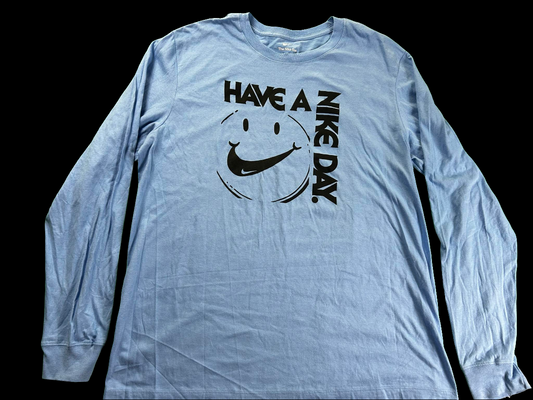 Nike Long Sleeve T-Shirt (Have A Nike Day - Light Blue)