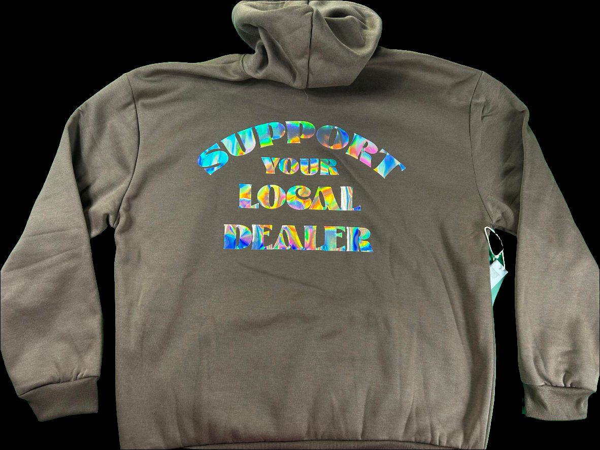 Support Local Dealer Foil Print Hoodie