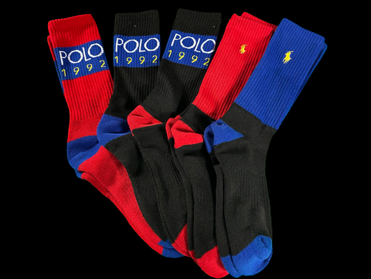 Polo Ralph Lauren 1992 Color-Blocked Crew Sock