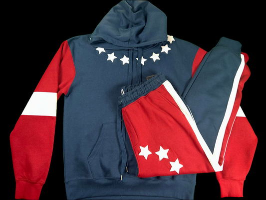 Cornerstore Bodega Stars & Stripes Long Sleeve Hoodie Set