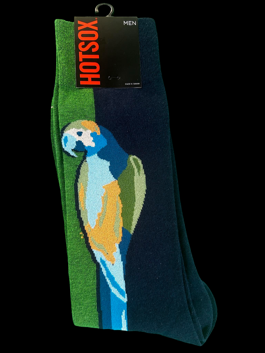 Hot Sox Men's Parrot Crew Socks