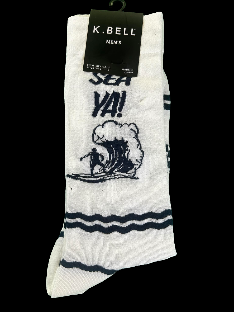 K.Bell Men's Sea Ya Crew Sock