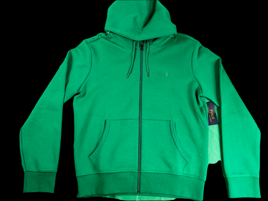 Polo Ralph Lauren Men's Double-Knit Full-Zip Hoodie (Green)