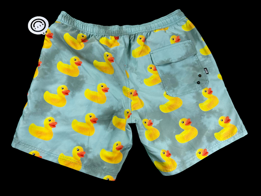 NEFF Men's Checkered Ducky Daily Hot Tub Board Shorts