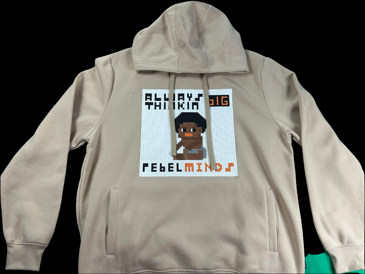 Rebel Minds Hoodie - Thinkin Big - Khaki