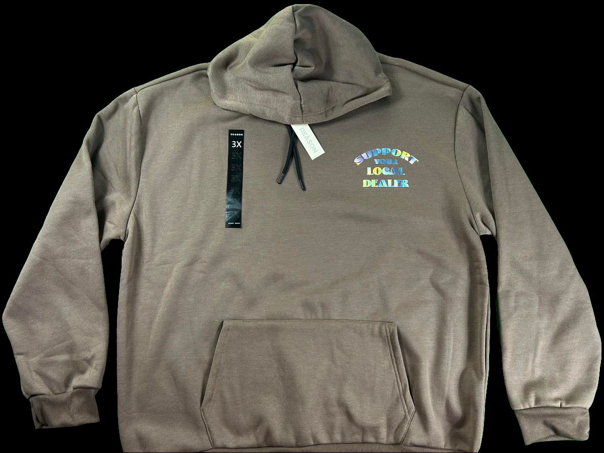 Support Local Dealer Foil Print Hoodie