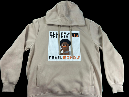 Rebel Minds Hoodie - Thinkin Big - Khaki