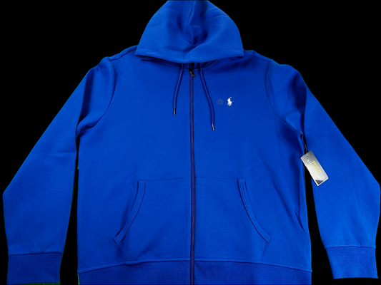 Polo Ralph LaurenMen's Double-Knit Full-Zip Hoodie (Blue)